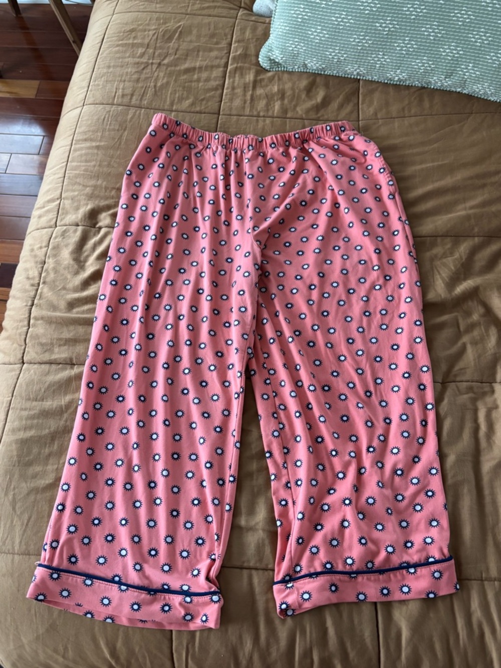 joyspun sun print cropped pajama bottoms